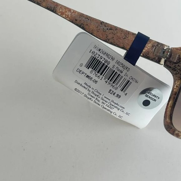 SG00772 NORTHCREST NEW Fashion Brown W/ Leopard Print Sunglasses For Women - Picture 6 of 8